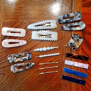 Hair Barettes and Clips Lot